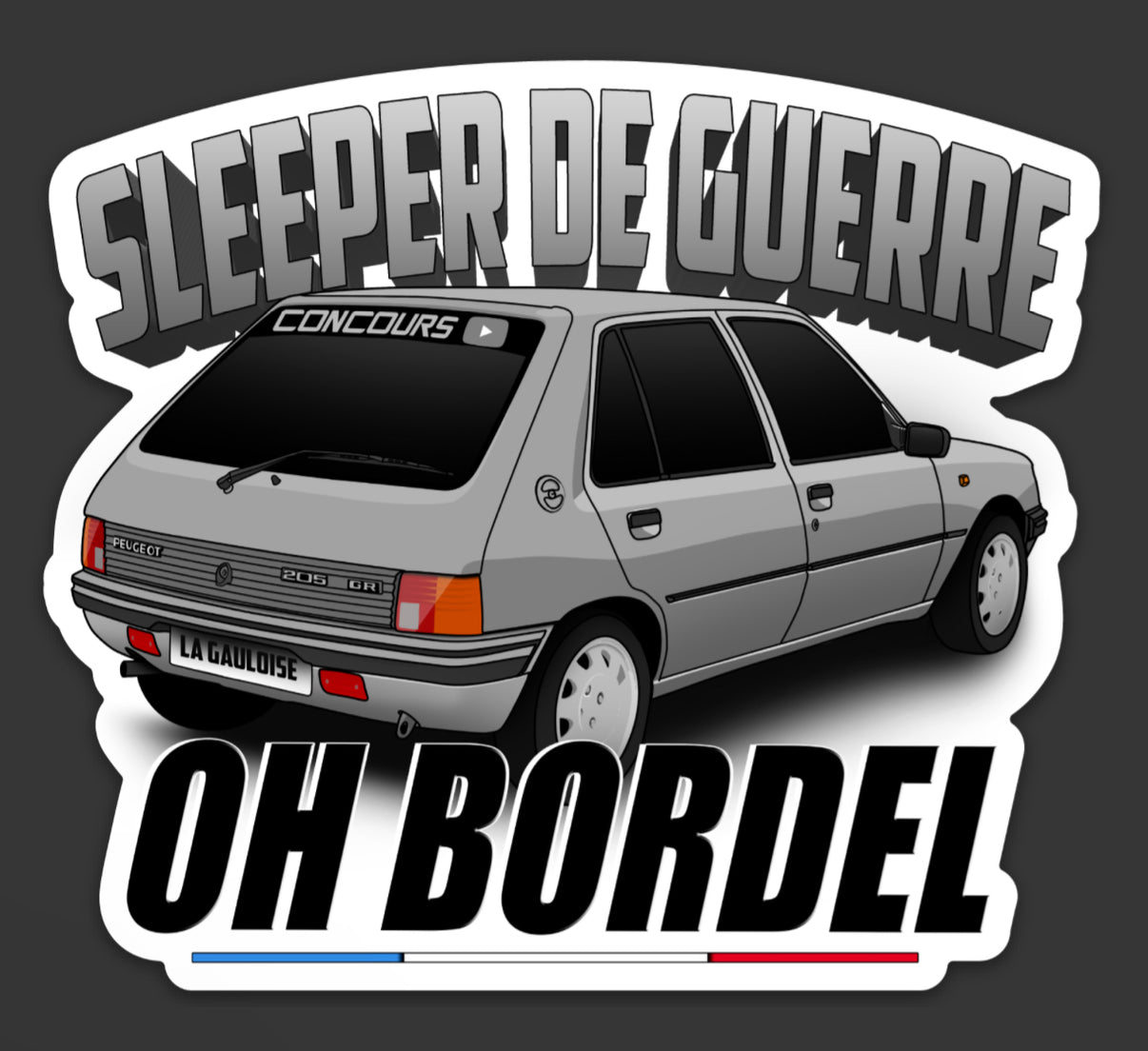 Le Sticker de la Gauloise ! OH BORDEL